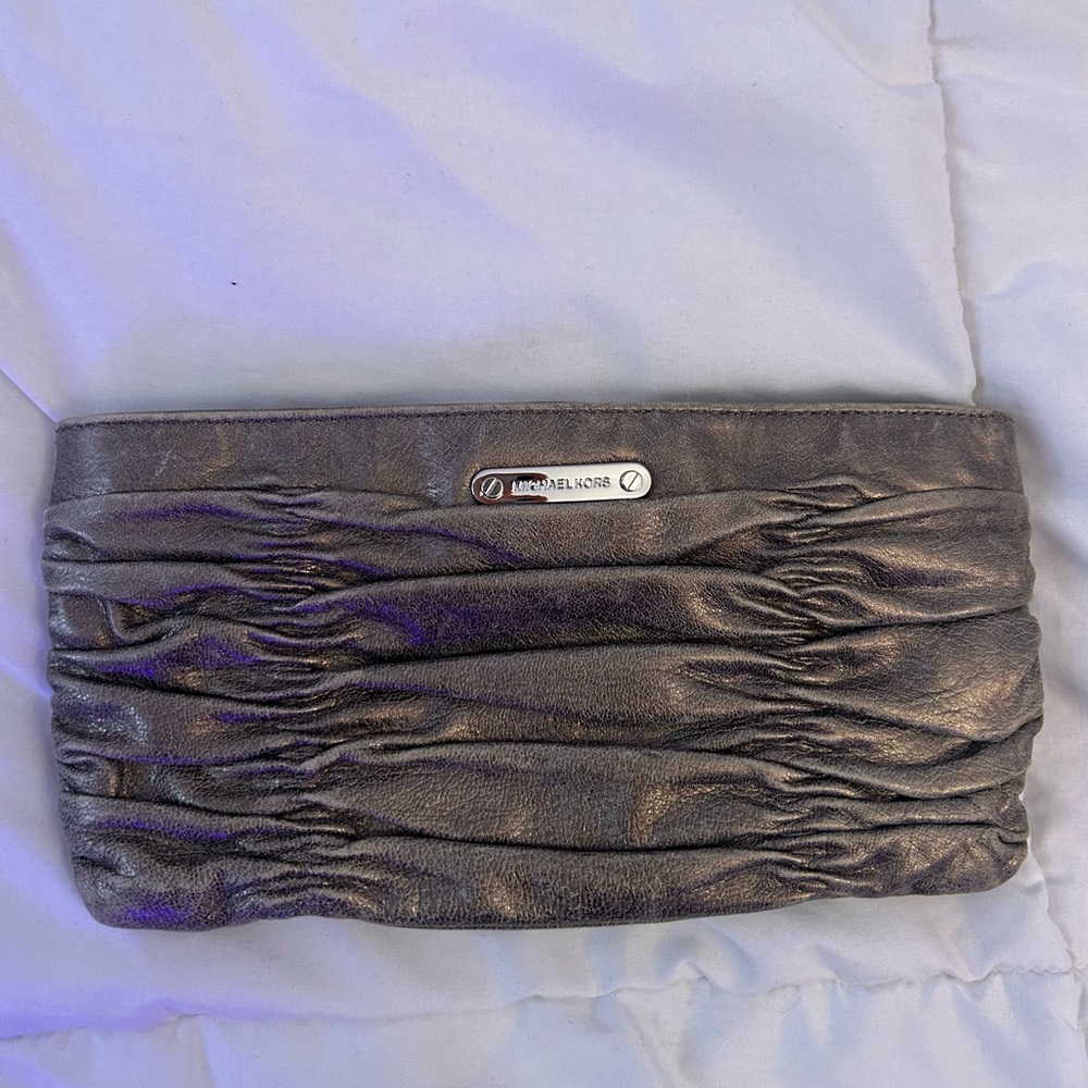 Michael Kors Metallic Clutch